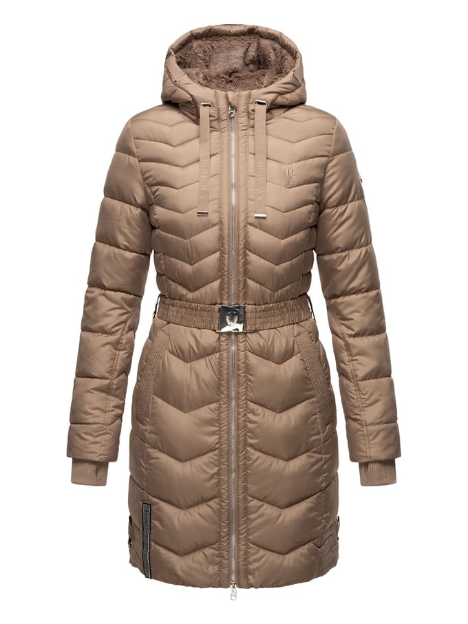 Navahoo Alpenveilchen dames winter gewatteerde jas – Warm, lang & stijlvol