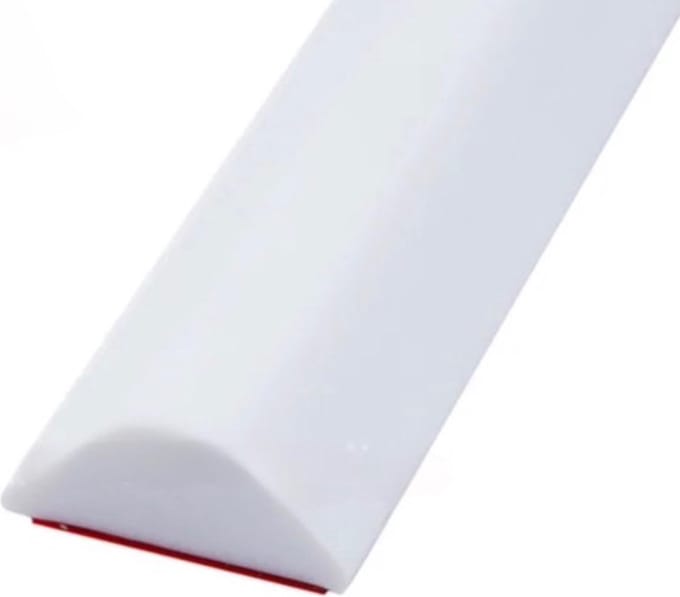 Waterkering - Waterdrempel - Douche dorpel-Siliconen - Wit - 1 Meter -Siliconen - Zelfklevende Kit rand