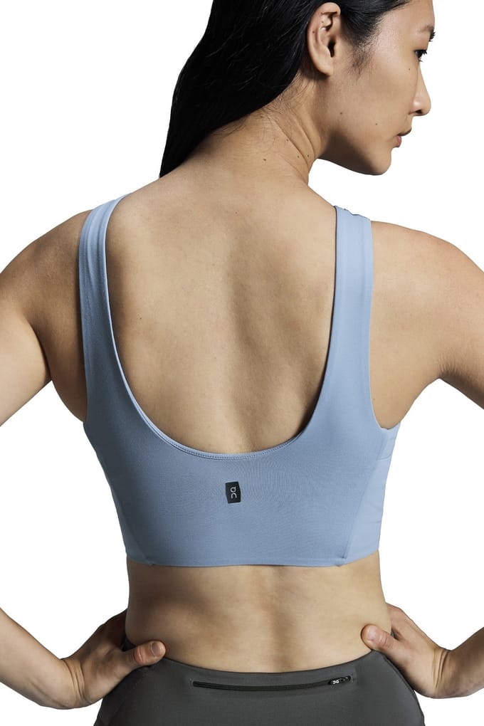 On Core 2-in-1 Crop 1 W Chambray Maat: XXL | Sport BH's Outlet | Dames | Blauw