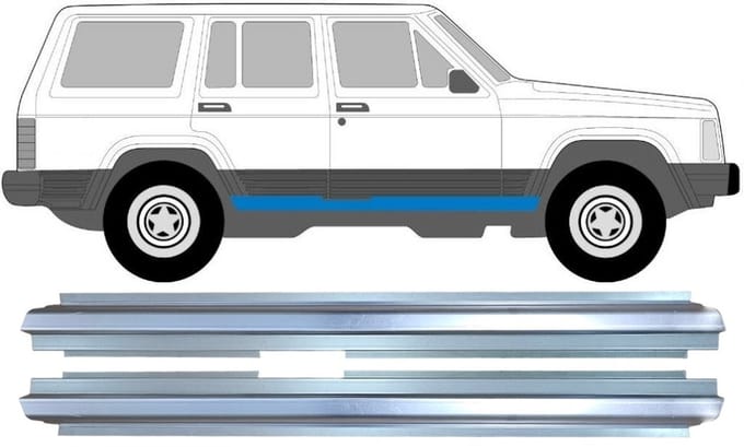 Reparatie dorpel voor Jeep Cherokee 1984-2001 / Links + Rechts / Set