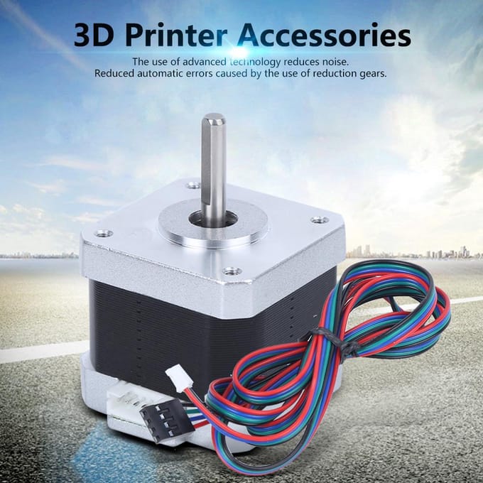 Professionele 17HS4401 17 Legering Stappenmotor 4s Apparatuur Benodigdheden voor 3D-printer white