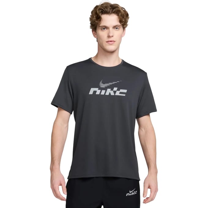 Nike Miller Flash Dri-Fit Hardloopshirt heren Antraciet L