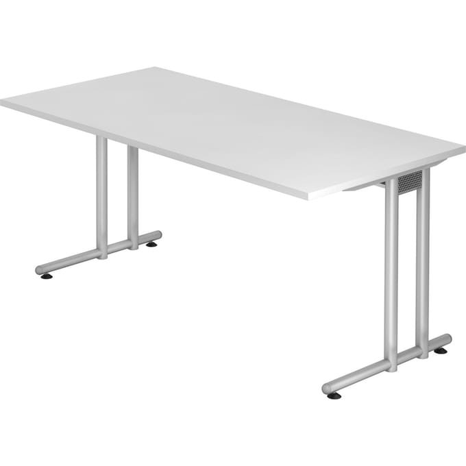 NANO 16 S | Bureau - 160 x 80 Wit/Zilver