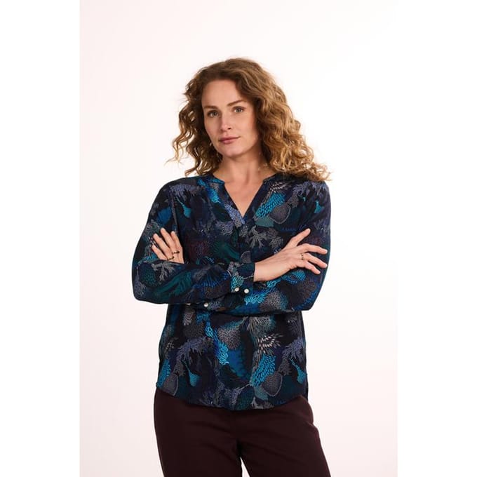 Blouse Lola Inkweave print