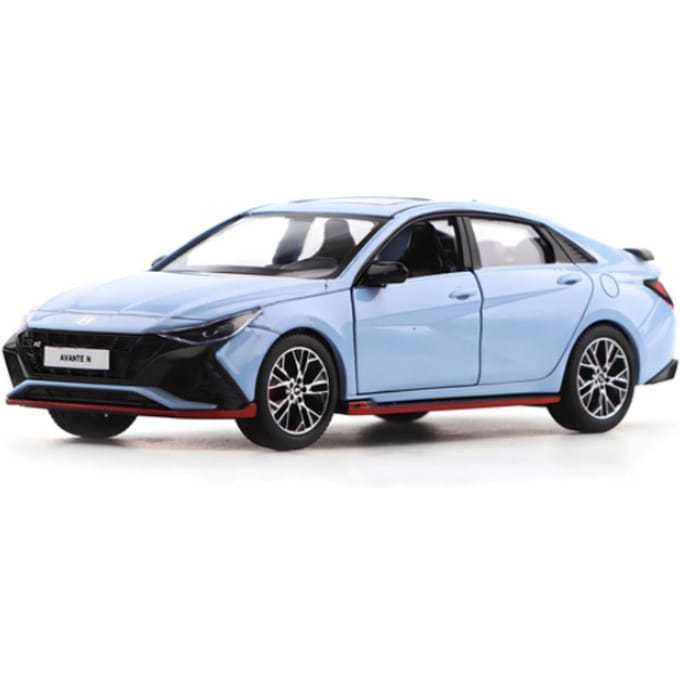 Hyundai Avante N Facelift 1:38 Diecast Modelauto Blauw Pull Back Speelgoed gray
