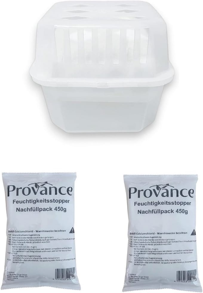 XLvochtvreter sets met 2 x 450g granulaat - 1-12 dozen