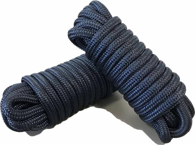 Luxe landvast U-rope 16mmx15m - Navy