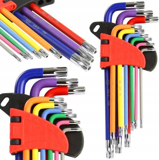 BJC - Torx Inbussleutel Set - T10-T50 - Ergonomisch - Duurzaam