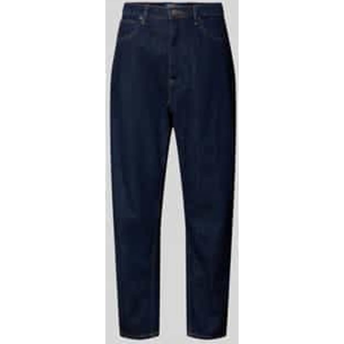 Ankle straight fit jeans met steekzakken