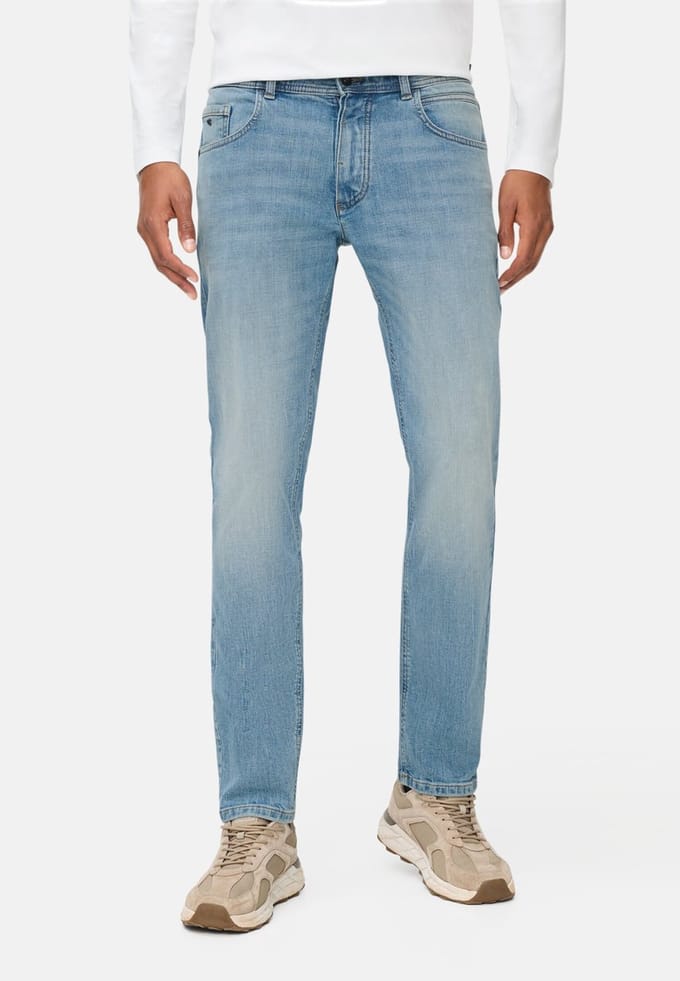 camel active fleXXXactive® denim 5-Zak Regular Fit Broek - Maat - Lichtblauwmenswear-32/30