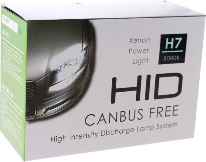 Blanco Canbus HID-Xenon set H7 8000K AC Slim-Ballast
