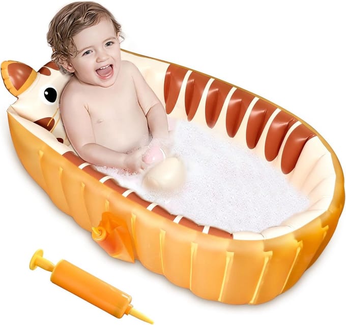 Opblaasbaar Kinderbadje met Antislip Onderkant voor Baby's en Kleine Kinderen