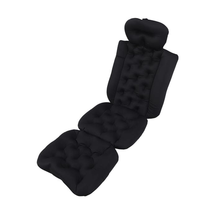 Coussin de bain complet pour adulte, antidérapant, amovible et lavable, résistant rose
