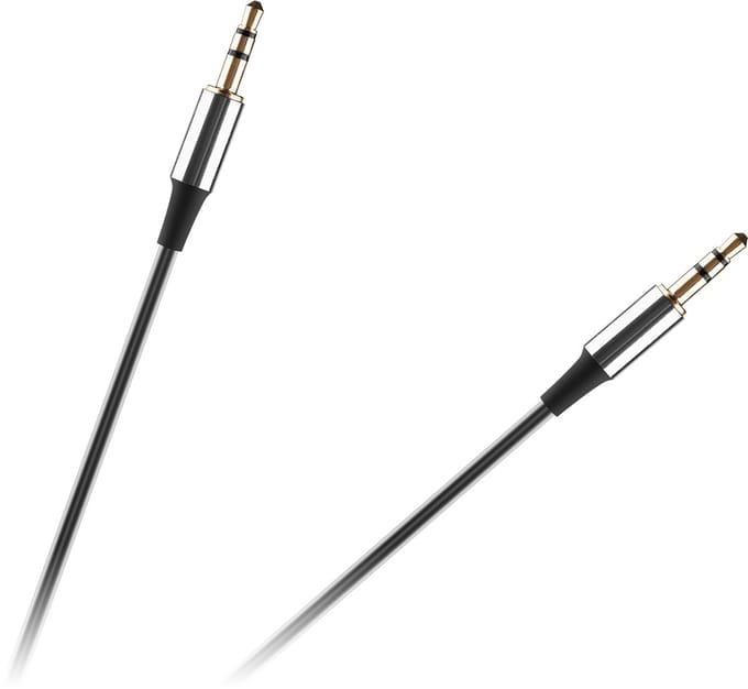 Rebel - Gevoerde Audiokabel - 3,5 mm Jack - 1m - Spiraal