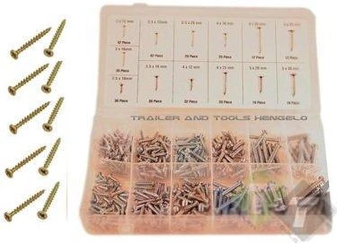 parker assortiment - 350 delig - verschillende maten