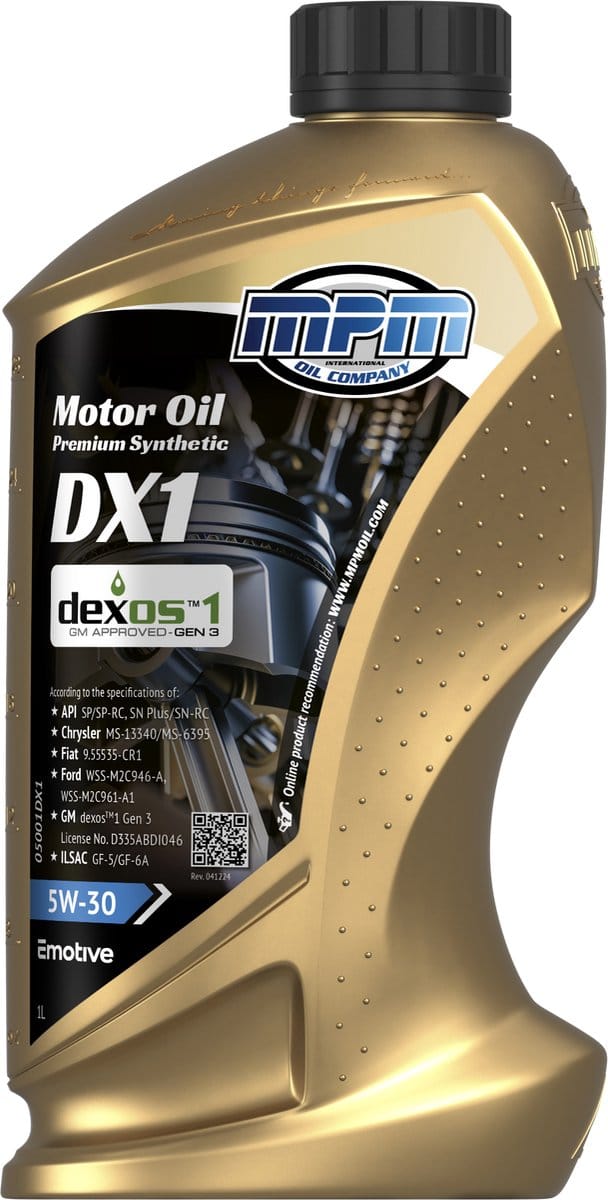MPM Motorolie 5w30 dx1 - 1 liter