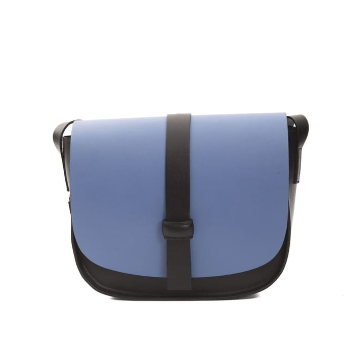 Pompei Donatella Vrouwen Blauw Leren Crossbody Tas