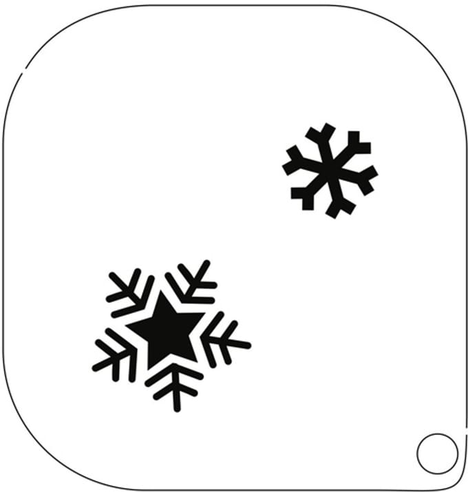 Schminksjabloon - Grimas - sneeuwvlokken - 7cm