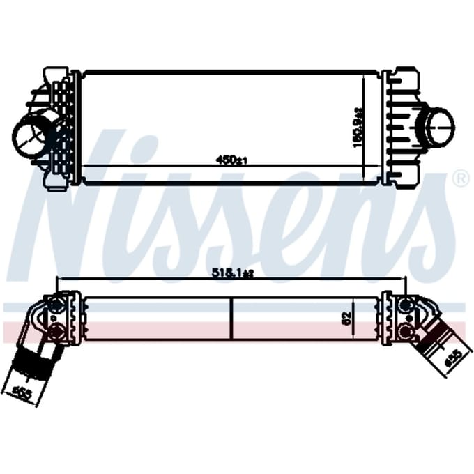 Intercooler NISSENS 961230
