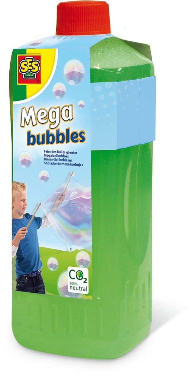 SES - Mega bubbles - Navulling - 750 ml - voor Mega bubbles en Mega bubbles XXL