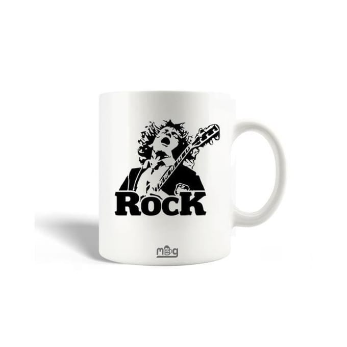 Mug en Céramique AC/DC Rock Affiche Noir Et Blanc