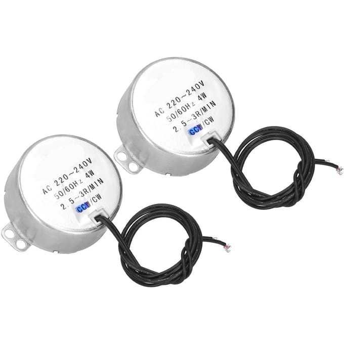 2 Stuks Synchrone Motor Micro Richting CW Besturing Machineonderdelen AC220?240V 4W 2.5?3RPM