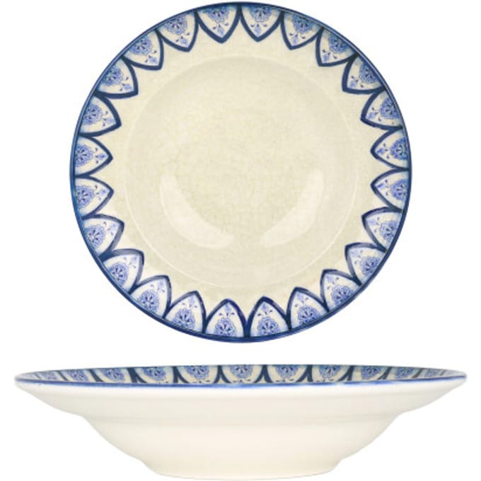 Bonna Pastabord - Esnaf - Porselein - 24 cm (400cc) - set van 2