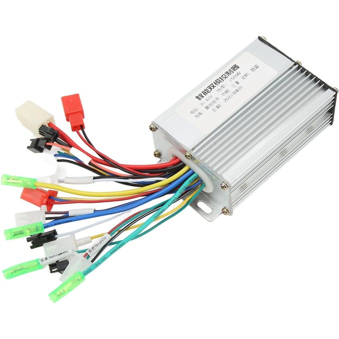 Contrôleur de Moteur Électrique Sans Balais Contrôle de Vitesse de Moteur Contrôleur de Moteur de Vélo de Scooter Électrique 36V 48V 350W white