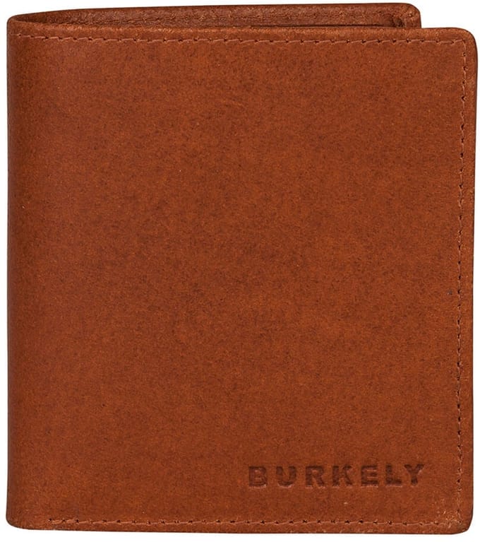 BURKELY Mannen Billfold Portemonnee - Cognac