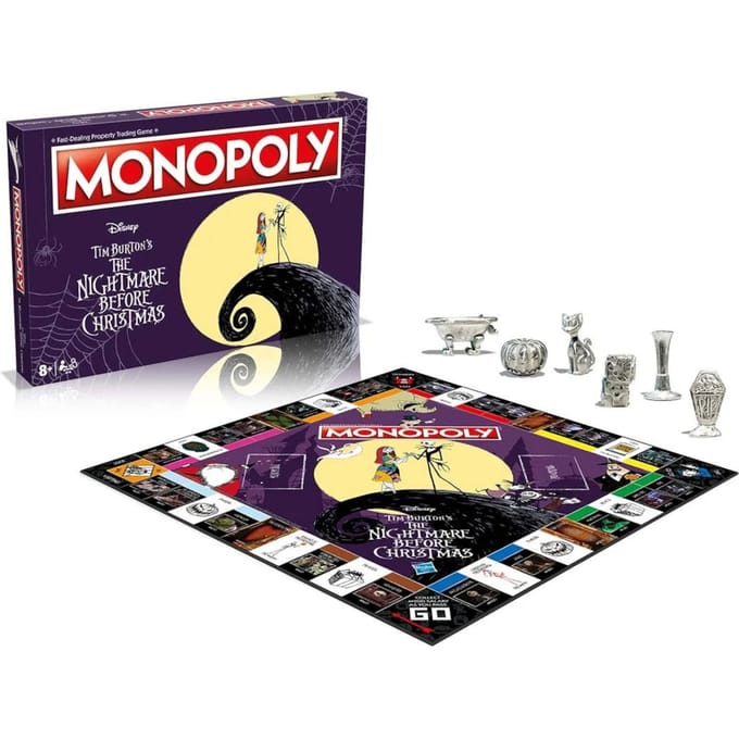 Winning Moves Monopoly The Nightmare Before Christmas Edition Board Game 2024 (English)