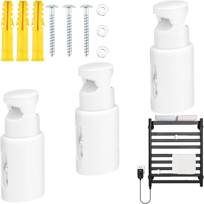 Solidchoice - Set van 3 Radiator Steunen voor Badkamer Radiatoren