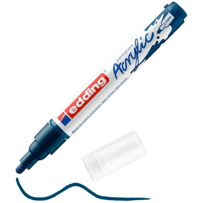 edding 5100 Acrylic "Acrylmarker - Medium" - Elegant Nachtblauw