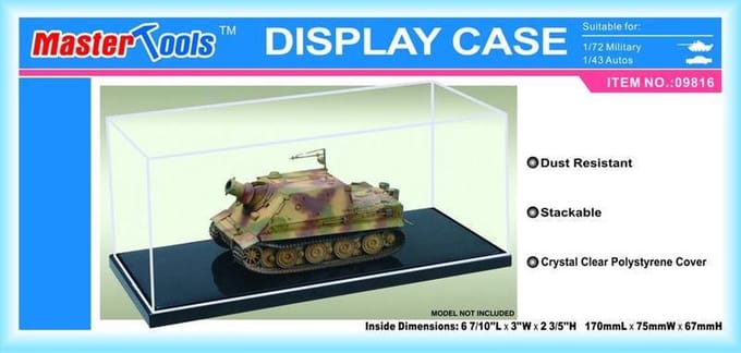 Master Tools Modelbouwpakket - 09816 Display Case 170x75x67 mm Display case - MasterTools - Modelbouw