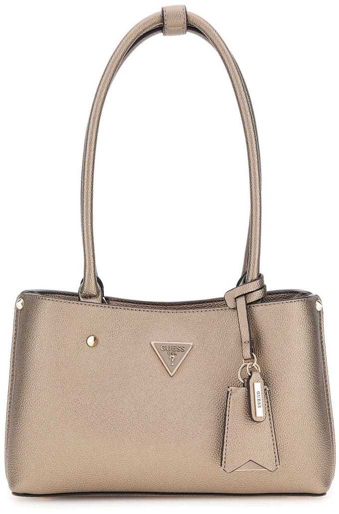 GUESS schoudertas Meridian II Shoulder Satchel Bag Pewter Taupe