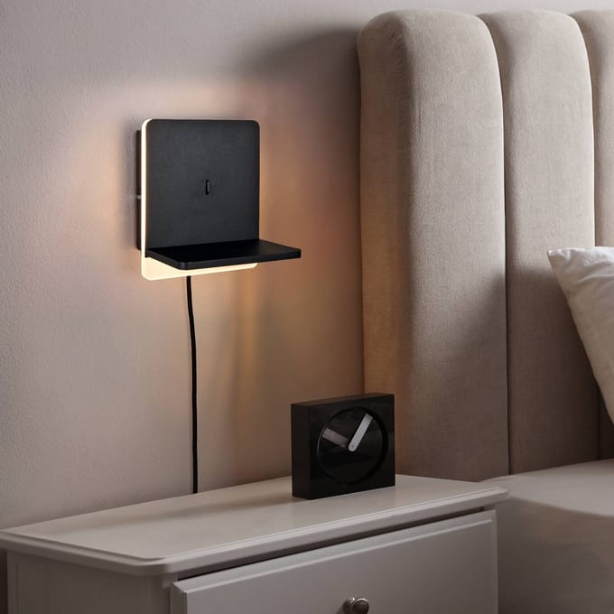 TRIO FAIRFIELD - Wandlamp - Zwart mat - incl. 1x SMD 9 W - Bewegingssensor - Niet extern dimmerbaar