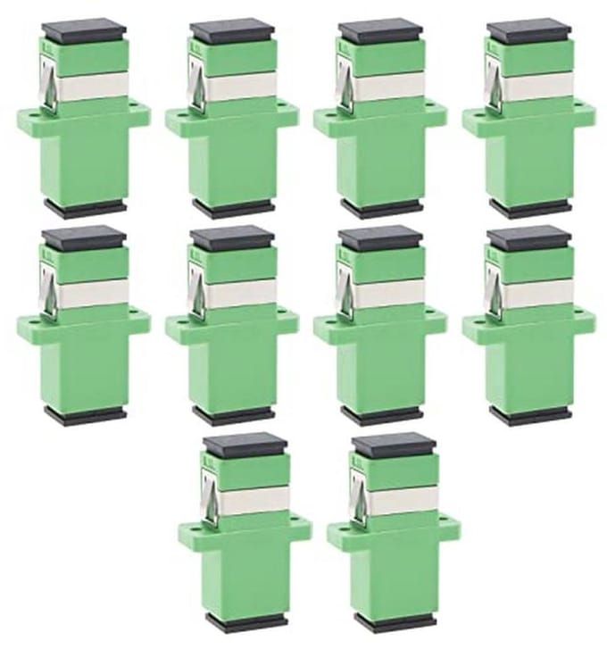 10 Stuks SC naar SC APC Koppeling - Fiber Optic Adapter voor Netwerken