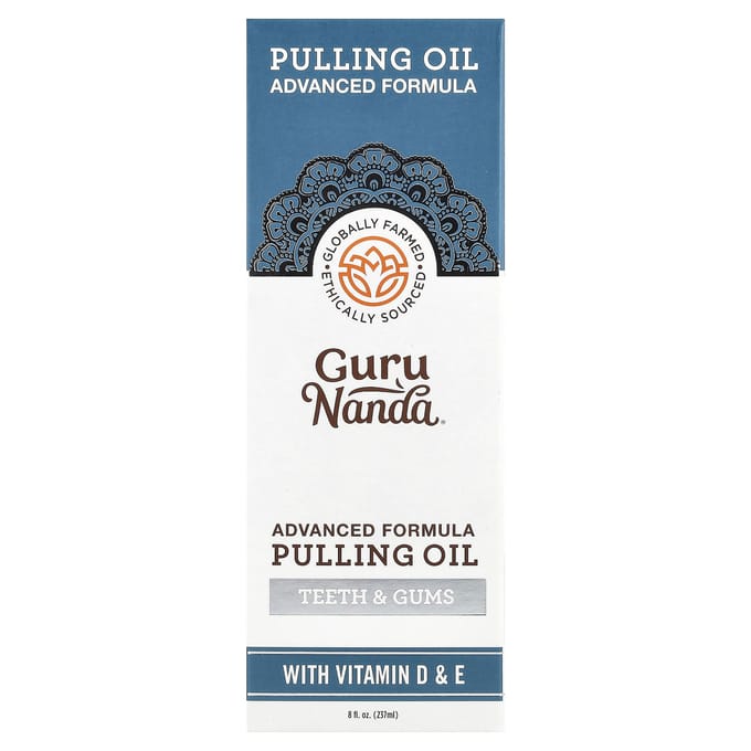 GuruNanda, Advanced Formula Pulling Oil, Teeth and Gums, 3 Count