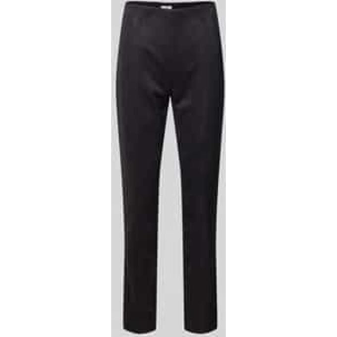 Skinny fit stoffen broek met siernaden