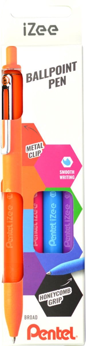 Pentel balpennen iZee set, 8 stuks in etui
