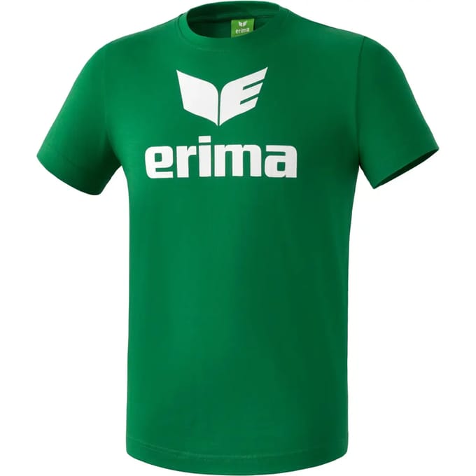Erima Promo T-Shirt Heren - Wit / Smaragd | Maat: M