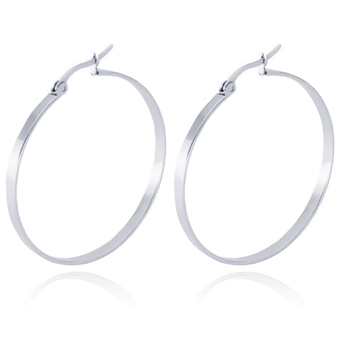 Dames oorringen Cilla Jewels Edelstaal Zilverkleurig-60mm
