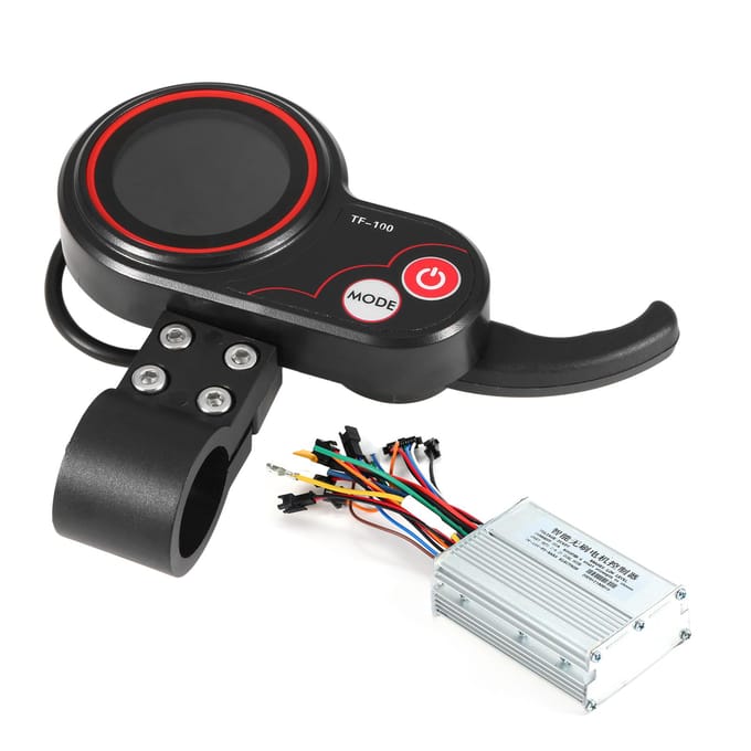 48V Aluminiumlegering Elektrische Scooter Borstelloze Motor Controller Intelligent met Instrument Display black