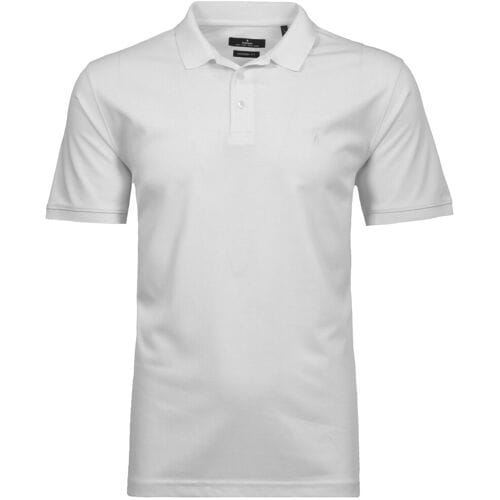 Ragman Uni Polo Light Cotton Mix Wit / male