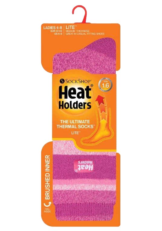 Heat Holders Thermische sokken met dun patroon voor dames - Klei