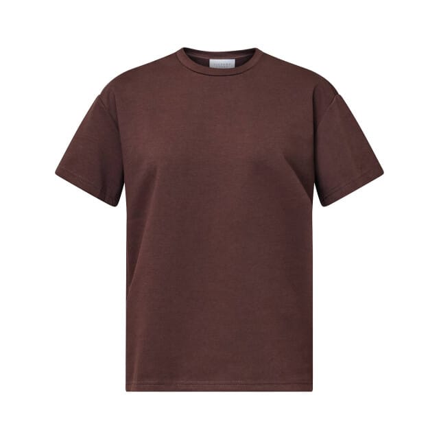 SISTERS POINT VEDA-SS - Dames shirt - D. Chocolate - Maat M
