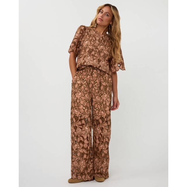 Amaya Amsterdam Mitch Pant Broeken Dames - Bruin - Maat M