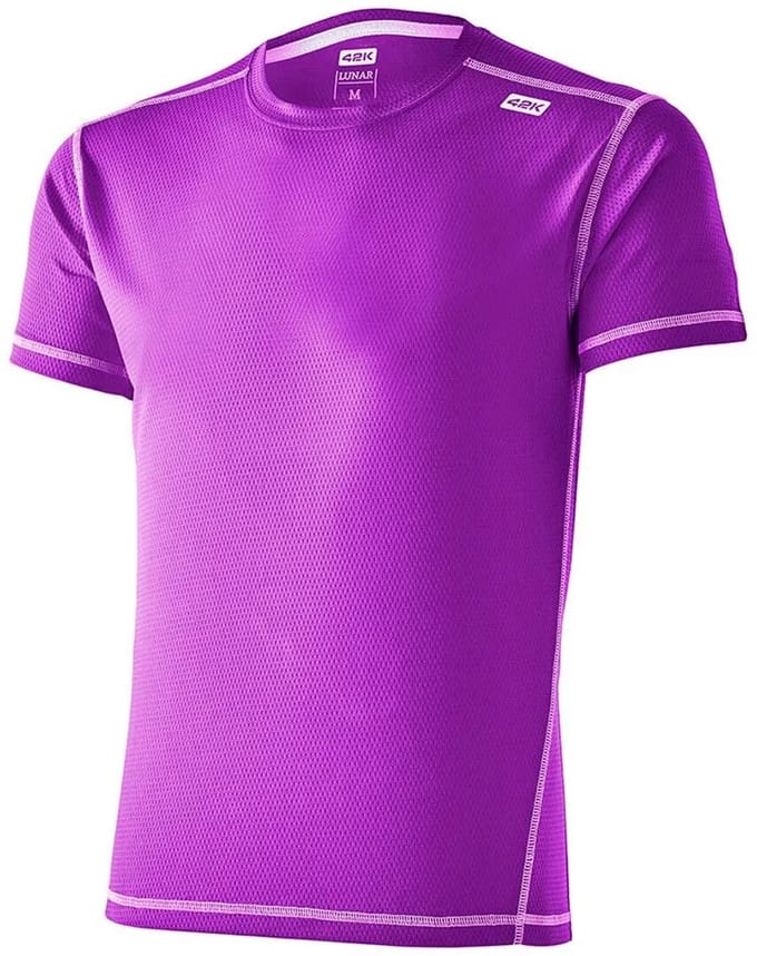 42k Running Lunar T-shirt Met Korte Mouwen Paars S Man