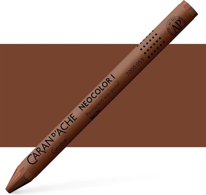 Caran d´Ache Neocolor I Permanente Waskrijt | Bruin (059)