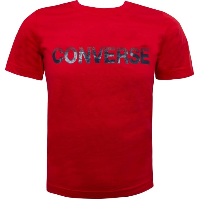 Converse Glans Kinderen Rood T-Shirt