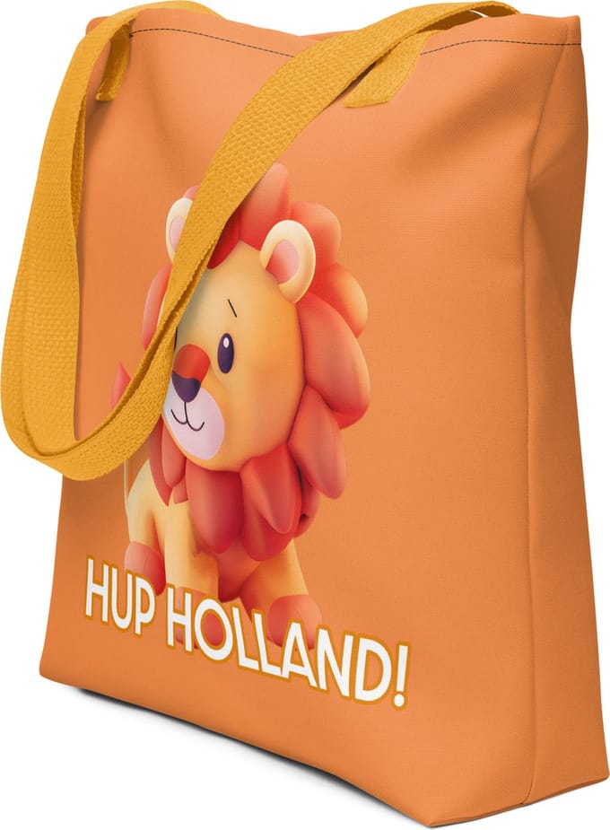 Hup Holland! Stoffen tas EK Voetbal 2024 - Geel